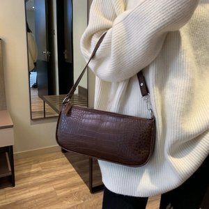 Brown Croc Handbag